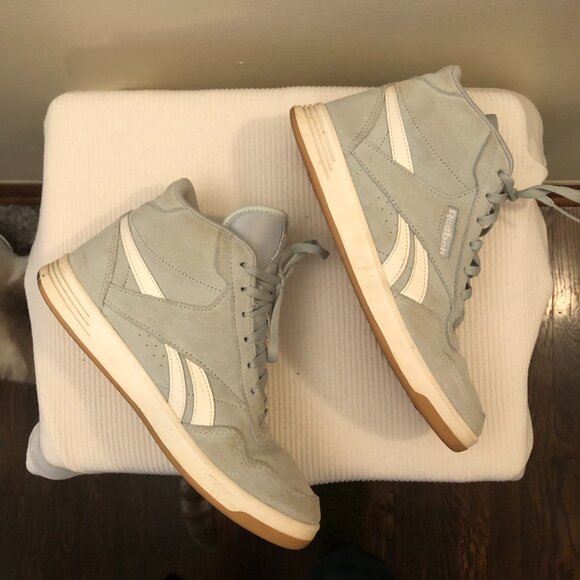 Reebok Club High Top Sneakers Size US 7.5 Sea foam Green - Picture 6 of 7